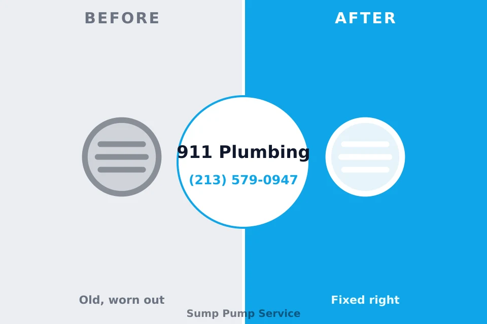 Before and after: plumbing repair Central Garage, VA